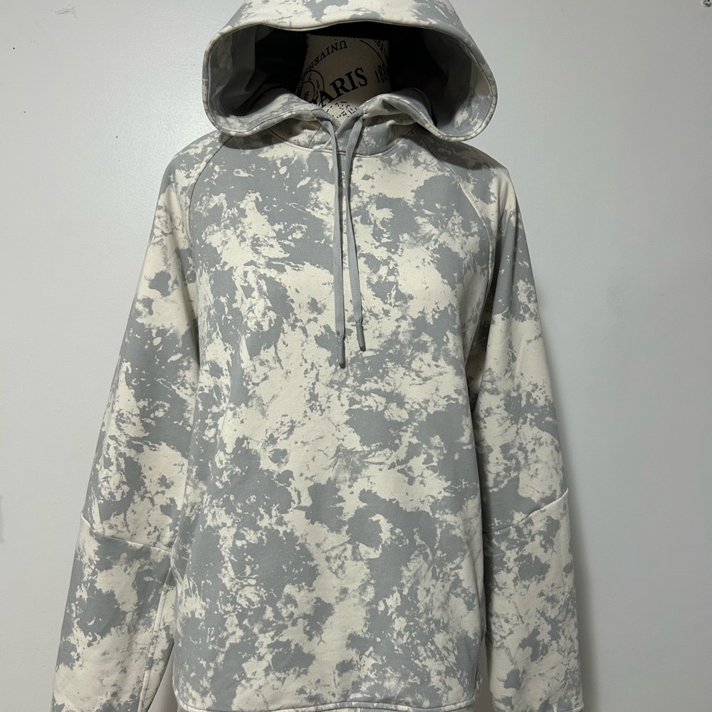 Lululemon gray and Cream Hooded Sweater